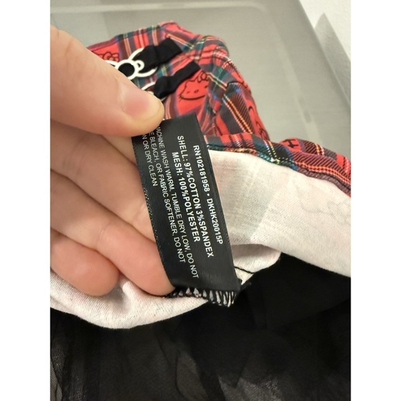 Dolls Kill x Hello Kitty Skirt Red Plaid Women's Plus 3XL - Picture 11 of 12